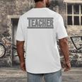 Teacher Checkered Racing Teacher Appreciation Men Women Men's Back Print T-Shirt, funny design Teacher Checkered Racing Teacher Appreciation Men Women Men's Back Print T-Shirt, funny design