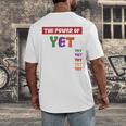 Teacher Growth Mindset Power Of Yet Men's Back Print T-Shirt, funny design