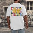 Teacher Pencil Coquette Bow Back To School Teacher Men's Back Print T-Shirt, funny design Teacher Pencil Coquette Bow Back To School Teacher Men's Back Print T-Shirt, funny design