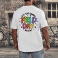 Teacher Student Field Day Let The Games Begin Field Day Men's Back Print T-Shirt, funny design