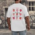 Teaching Is My Jam Teacher Team Crew Cute Strawberry Girls Men's Back Print T-Shirt, funny design