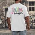 Teaching Is My Jam For Women Teacher Cute Teachers Outfit Men's Back Print T-Shirt, funny design Teaching Is My Jam For Women Teacher Cute Teachers Outfit Men's Back Print T-Shirt, funny design