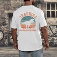 Teaching Is A Walk In The Park Teacher T-Rex Retro Men's Back Print T-Shirt, funny design