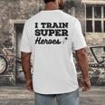 I Train Superheroes For Teacher Coach Men Women Men's Back Print T-Shirt, funny design I Train Superheroes For Teacher Coach Men Women Men's Back Print T-Shirt, funny design