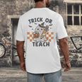 Trick Or Teach Teacher Men's Back Print T-Shirt, funny design Trick Or Teach Teacher Men's Back Print T-Shirt, funny design