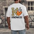 Unity Day K Is For Kindness Anti Bullying Orange Teacher Men Women Kids Men's Back Print T-Shirt, funny design