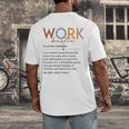 Vintage Work Bestie Definition Teachers Nurses Boss Women Men's Back Print T-Shirt, funny design