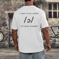 I Want To Be A Schwa It's Never Stressed Reading Teacher For Men Girls Kids Men's Back Print T-Shirt, funny design I Want To Be A Schwa It's Never Stressed Reading Teacher For Men Girls Kids Men's Back Print T-Shirt, funny design