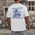 Weird Teachers Build Character Shirt Raccoon Teacher Men's Back Print T-Shirt, funny design