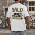Wild About 2Nd Grade School Grade Teacher Men's Back Print T-Shirt, funny design Wild About 2Nd Grade School Grade Teacher Men's Back Print T-Shirt, funny design