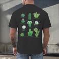 10 Types Of Cactus Succulent Teacher Chart Cactus Lover Tee Men's Back Print T-Shirt, gift for family, gift for coworker