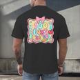 100 Days Of School Preppy 100th Day Of School Teacher Kids Men's Back Print T-Shirt, gift for family, gift for coworker