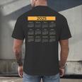 2025 Calendar For Planners Teachers Offices Months Men's Back Print T-Shirt, gift for family, gift for coworker
