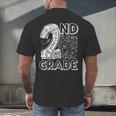 2nd Grade Typography Team 2nd Grade Teacher Back To School Men's Back Print T-Shirt, gift for family, gift for coworker