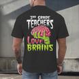 3rd Grade Teachers Love Brains Zombie Teacher Halloween Men's Back Print T-Shirt, gift for family, gift for coworker 3rd Grade Teachers Love Brains Zombie Teacher Halloween Men's Back Print T-Shirt, gift for family, gift for coworker