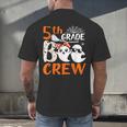 5th Grade Boo Crew Teachers Students Ghost Halloween Men's Back Print T-Shirt, gift for family, gift for coworker