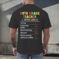 5th Grade Teacher Report Card Appreciation Men Women Men's Back Print T-Shirt, gift for family, gift for coworker 5th Grade Teacher Report Card Appreciation Men Women Men's Back Print T-Shirt, gift for family, gift for coworker