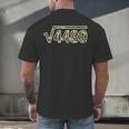 6 7 Army Camo Pattern Meme Square Root 4489 Math Teacher 67 Men's Back Print T-Shirt, gift for family, gift for coworker