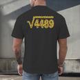 6 7 Leopard Pattern Meme Square Root 4489 Slang Math Teacher Men's Back Print T-Shirt, gift for family, gift for coworker