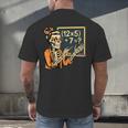67 Teacher Halloween Skeleton Men's Back Print T-Shirt, gift for family, gift for coworker
