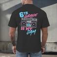 6th Grade Is My Jam Vintage 80s Boombox Teacher Student Men's Back Print T-Shirt, gift for family, gift for coworker