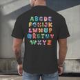 ABC Cute Monster Alphabet Halloween Teacher Costume Kids Men's Back Print T-Shirt, gift for family, gift for coworker ABC Cute Monster Alphabet Halloween Teacher Costume Kids Men's Back Print T-Shirt, gift for family, gift for coworker