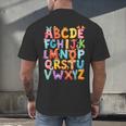 Alphabet A-Z ABC Kids Back To School Pre K Teachers Men's Back Print T-Shirt, gift for family, gift for coworker Alphabet A-Z ABC Kids Back To School Pre K Teachers Men's Back Print T-Shirt, gift for family, gift for coworker