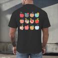 Art Apples Back To School For Teacher Student Men's Back Print T-Shirt, gift for family, gift for coworker