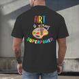 Art Is My Superpower Art Teacher Men's Back Print T-Shirt, gift for family, gift for coworker