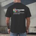Art Teacher Definition Arts Artist Artistic Graphic For Men Women Girls Kids Men's Back Print T-Shirt, gift for family, gift for coworker