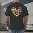 Art Teacher Heart Autumn Thanksgiving Kids Men's Back Print T-Shirt, gift for family, gift for coworker Art Teacher Heart Autumn Thanksgiving Kids Men's Back Print T-Shirt, gift for family, gift for coworker
