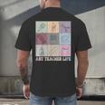 Art Teacher Life Retro Groovy Teaching Future Artists Men's Back Print T-Shirt, gift for family, gift for coworker