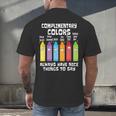 Artist Art Teacher School Artist Joke Men's Back Print T-Shirt, gift for family, gift for coworker