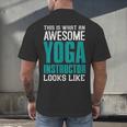 This Is What An Awesome Yoga Instructor Yoga Teacher Men's Back Print T-Shirt, gift for family, gift for coworker This Is What An Awesome Yoga Instructor Yoga Teacher Men's Back Print T-Shirt, gift for family, gift for coworker