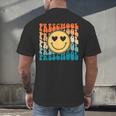 Back To School Groovy Smile Preschool Teachers Students Kids Men's Back Print T-Shirt, gift for family, gift for coworker