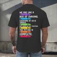 Back To School Teacher We Are Like A Box Of Crayons Men's Back Print T-Shirt, gift for family, gift for coworker Back To School Teacher We Are Like A Box Of Crayons Men's Back Print T-Shirt, gift for family, gift for coworker
