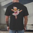 Ballet Dancer Gingerbread Christmas Dance Teacher Girl Women Men's Back Print T-Shirt, gift for family, gift for coworker