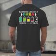 Battery Life Of a Paraprofessional Para Teacher Life Men's Back Print T-Shirt, gift for family, gift for coworker Battery Life Of a Paraprofessional Para Teacher Life Men's Back Print T-Shirt, gift for family, gift for coworker