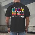 Battery Life Of a Teacher Shirt Thanksgiving Teacher Men's Back Print T-Shirt, gift for family, gift for coworker Battery Life Of a Teacher Shirt Thanksgiving Teacher Men's Back Print T-Shirt, gift for family, gift for coworker
