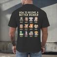 How To Become A Better Reader Animals Reading Teacher Men's Back Print T-Shirt, gift for family, gift for coworker How To Become A Better Reader Animals Reading Teacher Men's Back Print T-Shirt, gift for family, gift for coworker