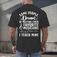 Best Music Teacher For Men Women Musician Band Piano Teacher Men's Back Print T-Shirt, gift for family, gift for coworker