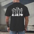 Botanical Beaker Science Teacher Floral Chemistry Lab Week Men's Back Print T-Shirt, gift for family, gift for coworker