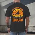 My Broom Broke So Now I Teach English Halloween Teacher Men's Back Print T-Shirt, gift for family, gift for coworker