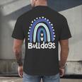 Bulldogs School Mascot Rainbow Teacher Lover Men's Back Print T-Shirt, gift for family, gift for coworker
