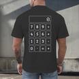 Calculator Costume Halloween Math Teacher Nerd For Men Women Men's Back Print T-Shirt, gift for family, gift for coworker