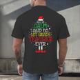 All Is Calm Said No 1st Grade Teacher Ever Christmas Teacher Men's Back Print T-Shirt, gift for family, gift for coworker