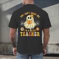 You Can't Scare Me I'm A Math Teacher Halloween Ghost Men's Back Print T-Shirt, gift for family, gift for coworker