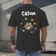 Catom Science Teacher Chemistry Lover Physics School Cat Men's Back Print T-Shirt, gift for family, gift for coworker Catom Science Teacher Chemistry Lover Physics School Cat Men's Back Print T-Shirt, gift for family, gift for coworker