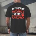 Childcare My Heart Belongs To Children Daycare Teacher Men Women Men's Back Print T-Shirt, gift for family, gift for coworker