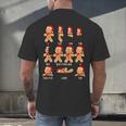 Christmas Math Teacher Equation Gingerbread With Santa Hat Men Women Men's Back Print T-Shirt, gift for family, gift for coworker
